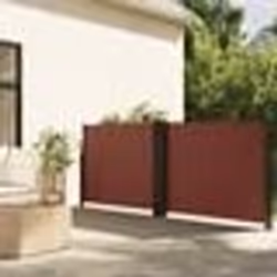 vidaXL Auvent latéral rétractable marron 120x1000 cm