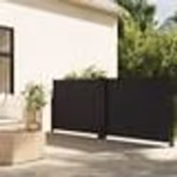 vidaXL Auvent latéral rétractable noir 140x1000 cm