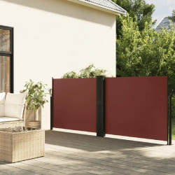 vidaXL Auvent latéral rétractable marron 140x1000 cm