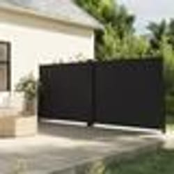 vidaXL Auvent latéral rétractable noir 160x1000 cm