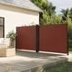vidaXL Auvent latéral rétractable marron 160x1000 cm