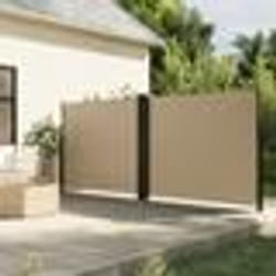 vidaXL Auvent latéral rétractable beige 160x1000 cm