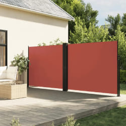 vidaXL Auvent latéral rétractable terre cuite 160x1000 cm