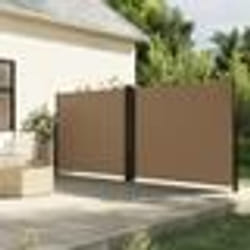 vidaXL Auvent latéral rétractable taupe 160x1000 cm