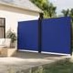 vidaXL Auvent latéral rétractable bleu 200x1000 cm