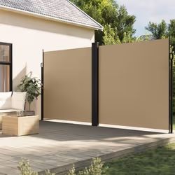 vidaXL Auvent latéral rétractable beige 220x1000 cm