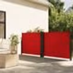 vidaXL Auvent latéral rétractable rouge 120x1200 cm