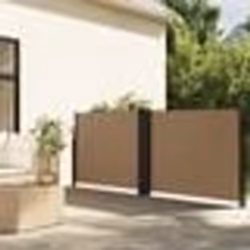 vidaXL Auvent latéral rétractable taupe 120x1200 cm