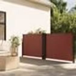 vidaXL Auvent latéral rétractable marron 140x1200 cm