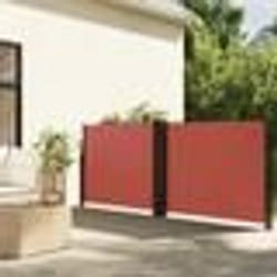 vidaXL Auvent latéral rétractable terre cuite 140x1200 cm