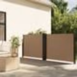 vidaXL Auvent latéral rétractable taupe 140x1200 cm