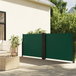 vidaXL Auvent latéral rétractable vert foncé 140x1200 cm