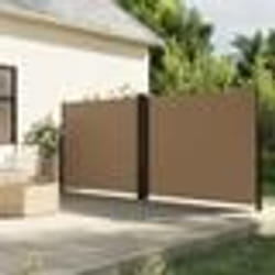 vidaXL Auvent latéral rétractable taupe 180x1200 cm