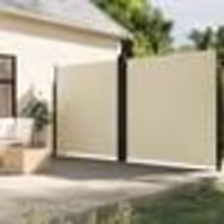 vidaXL Auvent latéral rétractable Crème 200x1200 cm