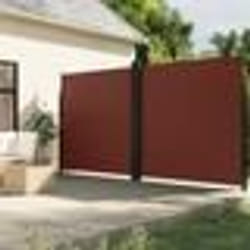 vidaXL Auvent latéral rétractable Marron 200x1200 cm