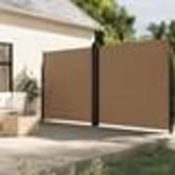 vidaXL Auvent latéral rétractable taupe 220x1200 cm