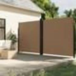 vidaXL Auvent latéral rétractable taupe 220x1200 cm
