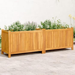 vidaXL Jardinière avec Doublure Lit Surélevé Bac à Fleurs Pot de Plantes Boîte à Fleurs Jardin Patio Terrasse 366442
