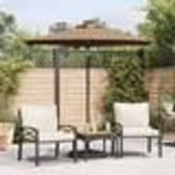 vidaXL Parasol de jardin avec mât en acier taupe 225x225x212 cm
