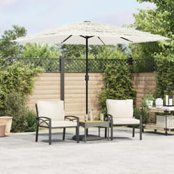 Parasol de jardin avec mât en acier blanc 248x248x248 cm - Vidaxl
