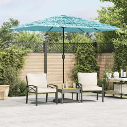 Parasol de jardin avec mât en acier bleu 300x200x250 cm Vidaxl