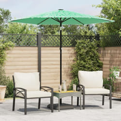 Vidaxl - Parasol de jardin avec mât en acier vert 223x223x213 cm