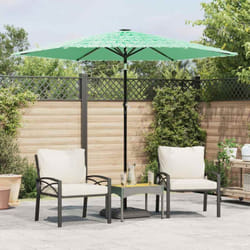 Vidaxl - Parasol de jardin avec mât en acier vert 268x268x226 cm