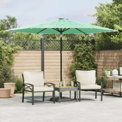 Vidaxl - Parasol de jardin avec mât en acier vert 288x288x225 cm