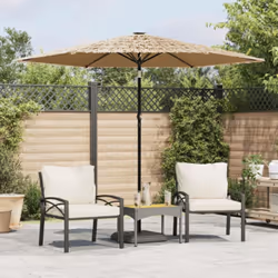 Ce parasol de jardin avec LED est parfait pour créer de l'ombre et vous protéger des rayons UV nocifs du soleil. Protection c ...