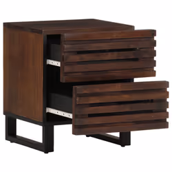 VidaXL 377430 Table de nuit et table de chevet Marron