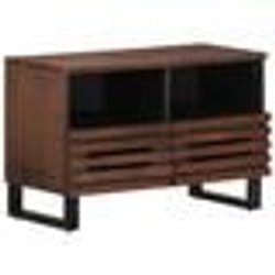 vidaXL Meuble TV marron 70x34x46 cm bois massif de manguier
