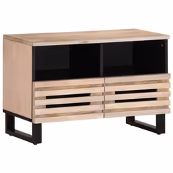 Ce meuble TV robuste de style industriel constitue un supplément intemporel à votre salon ou à votre chambre à coucher. Matér ...