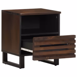 VidaXL 377471 Table de nuit et table de chevet Marron - Vue supplémentaire 4