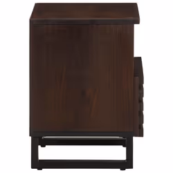 VidaXL 377471 Table de nuit et table de chevet Marron - Vue supplémentaire 5