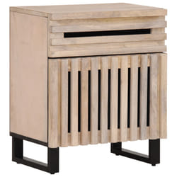 VidaXL 377479 Table de nuit et table de chevet Blanc