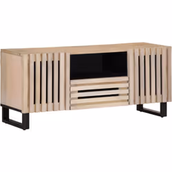 Ce meuble TV robuste de style industriel constitue un supplément intemporel à votre salon ou à votre chambre à coucher. Matér ...