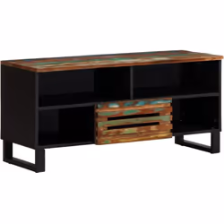 Ce meuble TV robuste de style industriel constitue un supplément intemporel à votre salon ou à votre chambre à coucher. Matér ...