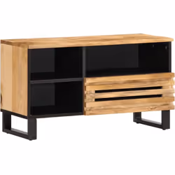 Ce meuble TV robuste de style industriel constitue un supplément intemporel à votre salon ou à votre chambre à coucher. Matér ...