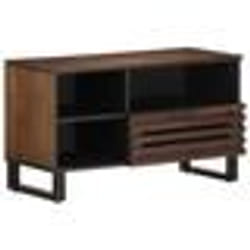 vidaXL Meuble TV marron 80x34x46 cm bois massif de manguier 377521