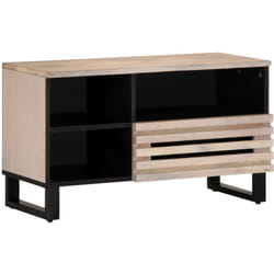 Meuble tv 80x34x46 cm bois massif de manguier Vidaxl