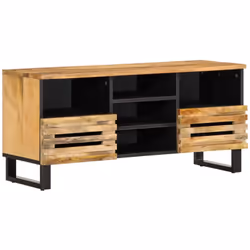 Ce meuble TV robuste de style industriel constitue un supplément intemporel à votre salon ou à votre chambre à coucher. Matér ...