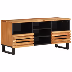Ce meuble TV robuste de style industriel constitue un supplément intemporel à votre salon ou à votre chambre à coucher. Matér ...