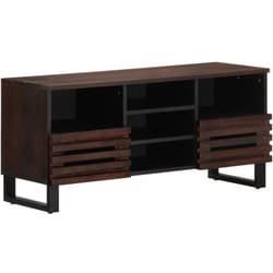 Vidaxl - Meuble tv marron 100x34x46 cm bois massif manguier