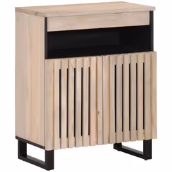 Ce buffet robuste de style industriel constitue un supplément intemporel à votre salon ou à votre chambre à coucher. Cadre ro ...