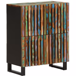 Ce buffet robuste de style industriel constitue un supplément intemporel à votre salon ou à votre chambre à coucher. Matériau ...