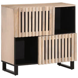 vidaXL Buffet 80x34x75 cm Bois massif de manguier meuble de rangement meuble de rangement de cuisine placard meuble 377572