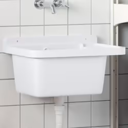 Ce lavabo pratique et compact convient aussi bien à l’intérieur qu’à l’extérieur. Matériau durable : le lavabo utilitaire est ...