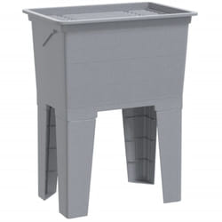 Vidaxl - Bac à linge gris 59x41x75 cm résine