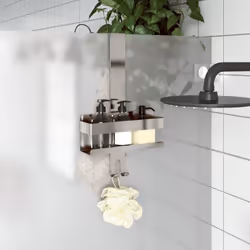 Ce porte-douche suspendu est non seulement élégant mais aussi très fonctionnel, et sera un excellent choix pour ceux qui ont  ...