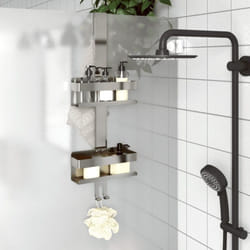 Vidaxl - Support de douche suspendu acier inoxydable 304 brossé